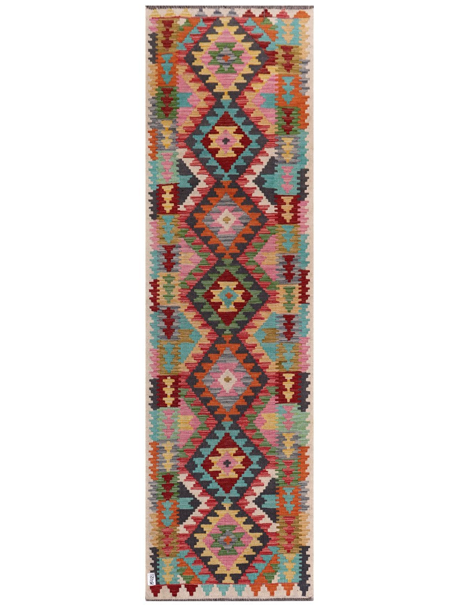 Maimana Kilim Runner - 298 x 86 cm