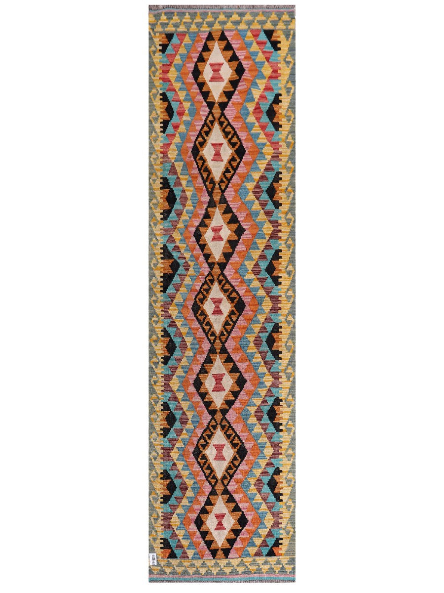 Maimana Kilim Runner - 305 x 79 cm