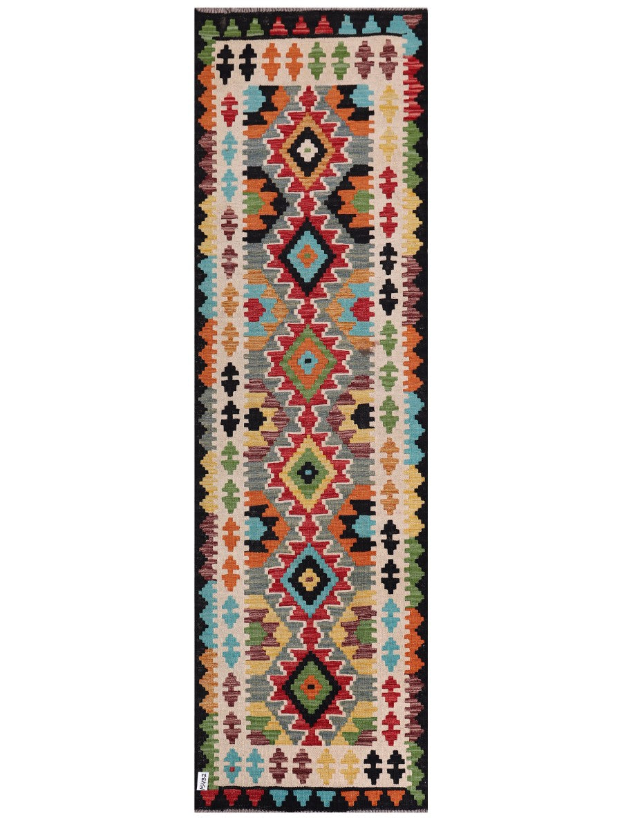Maimana Kilim Runner - 288 x 85 cm