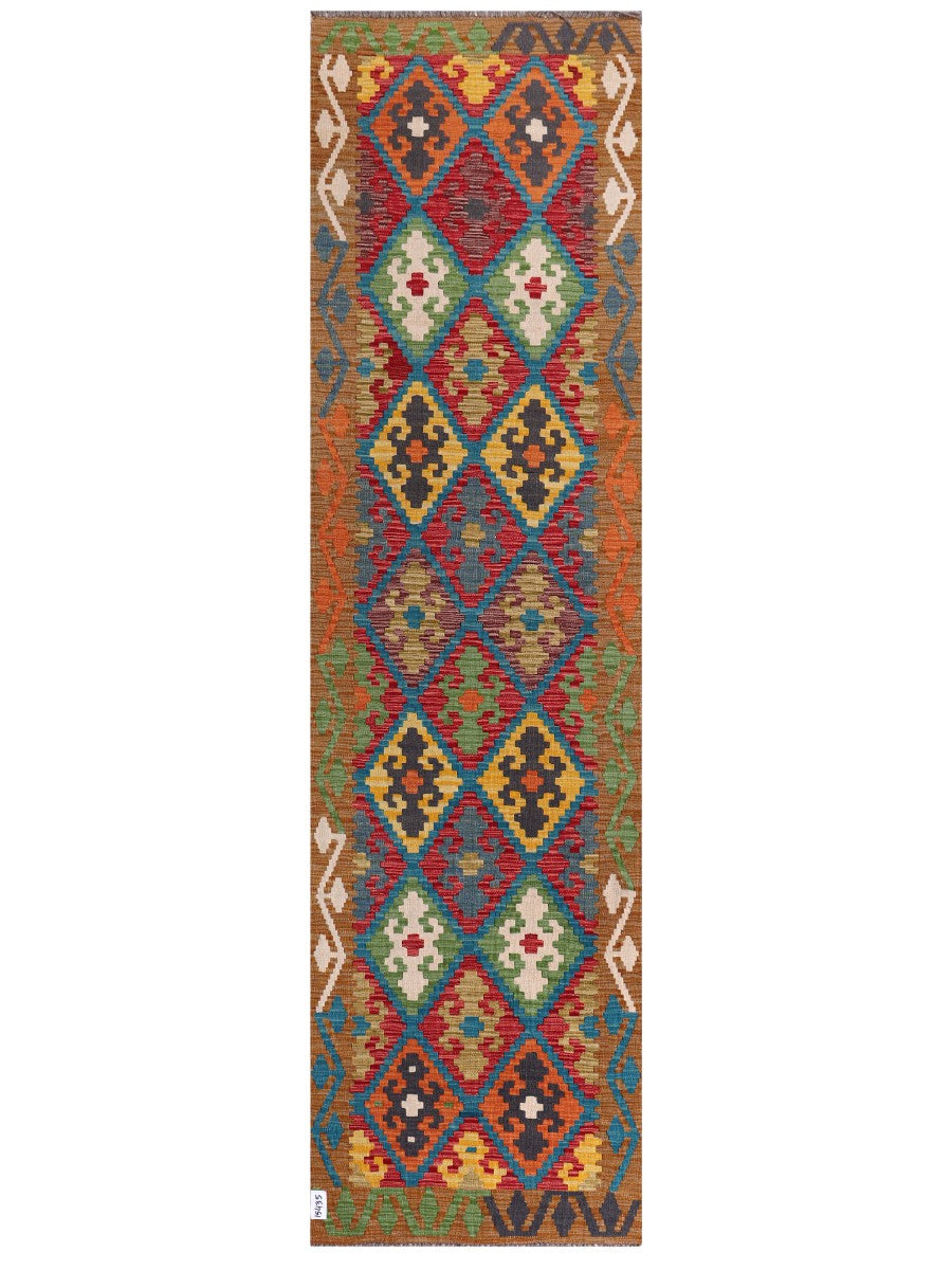 Maimana Kilim Runner - 308 x 84 cm