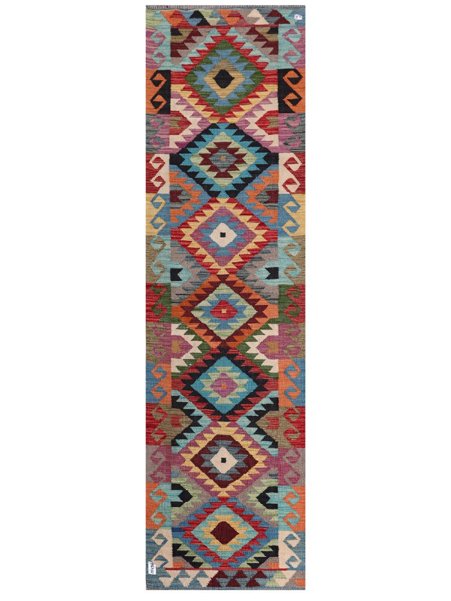 Maimana Kilim Runner - 295 x 82 cm