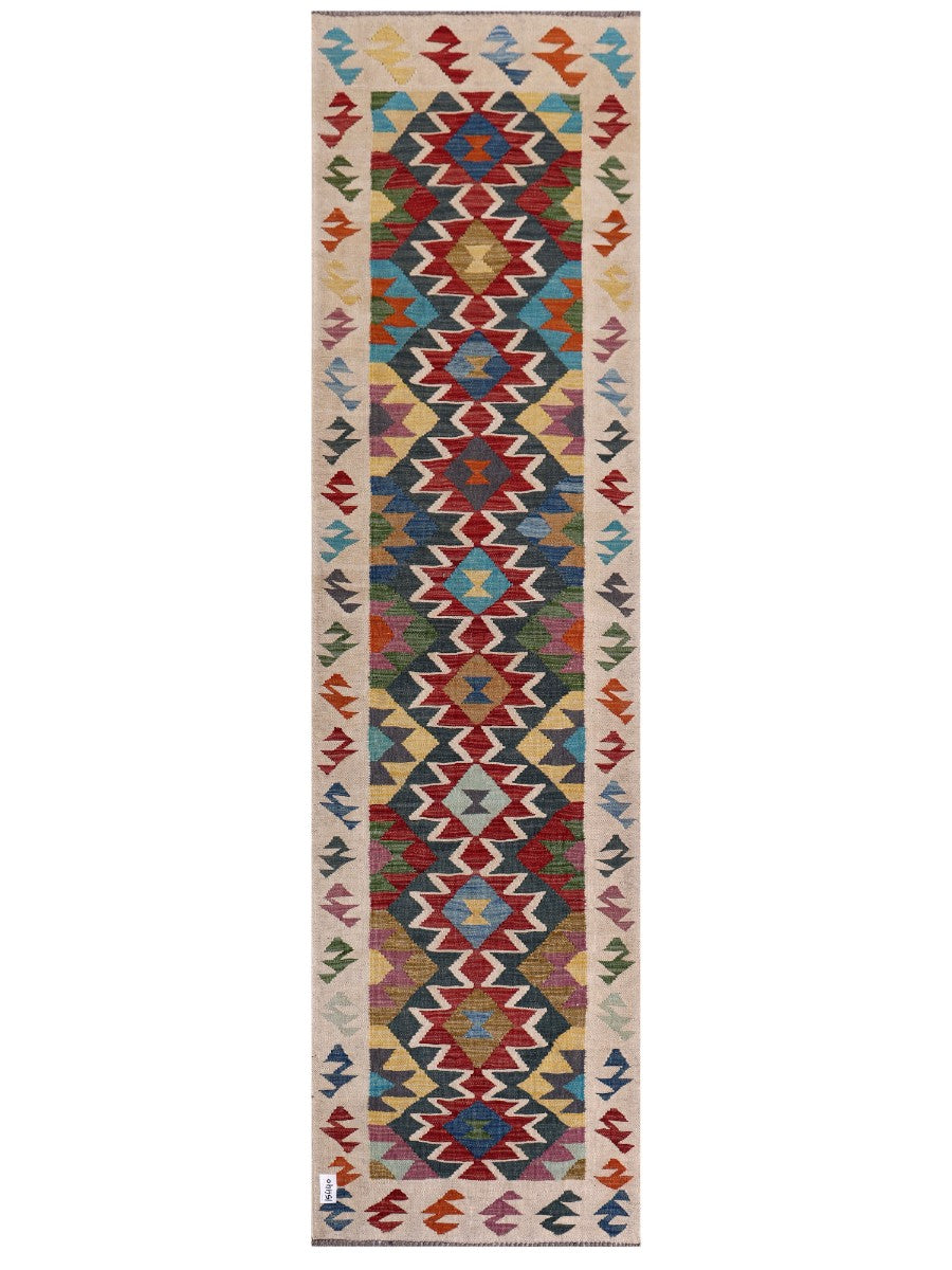 Maimana Kilim Runner - 298 x 81 cm
