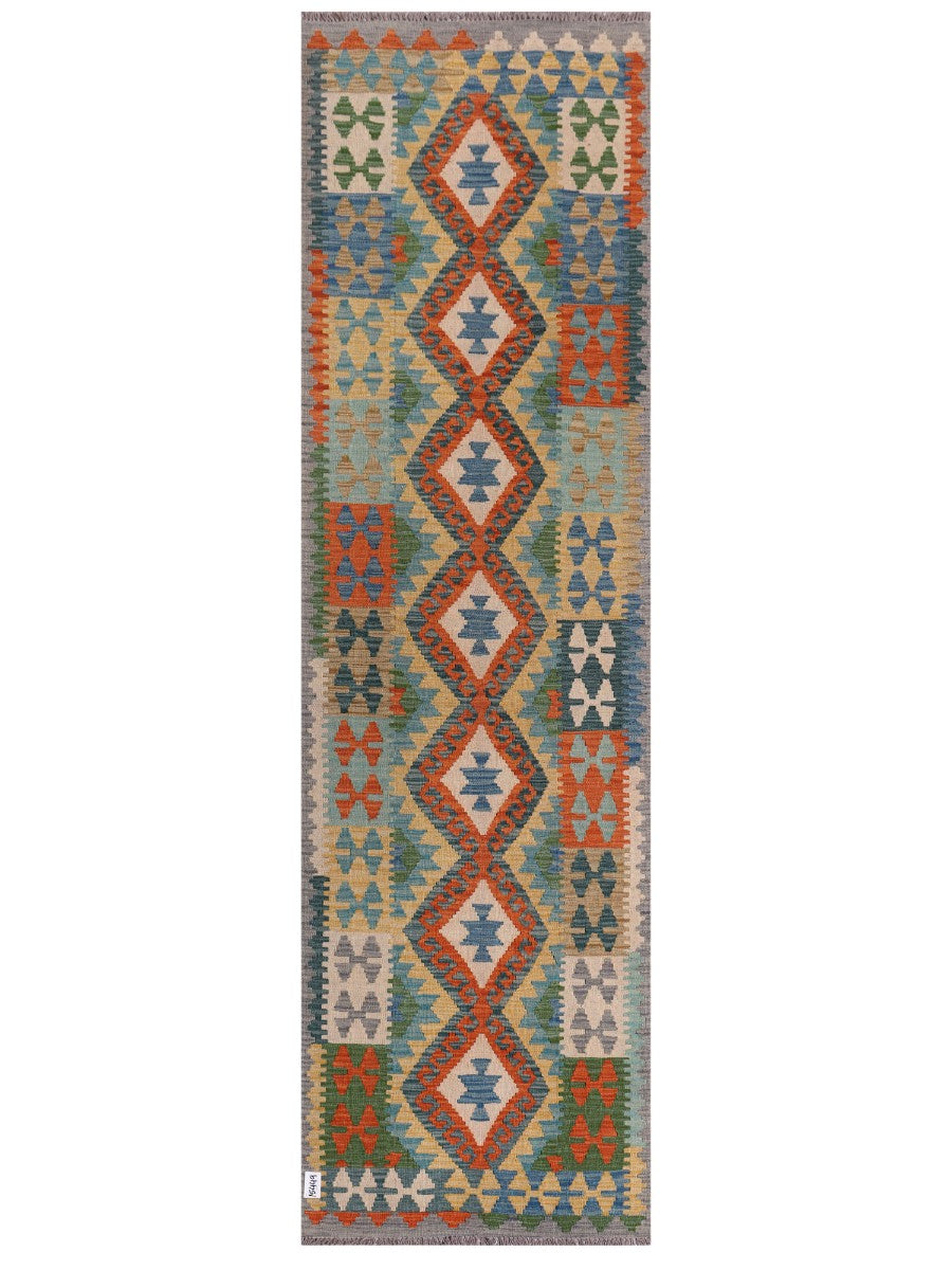 Maimana Kilim Runner - 301 x 87 cm