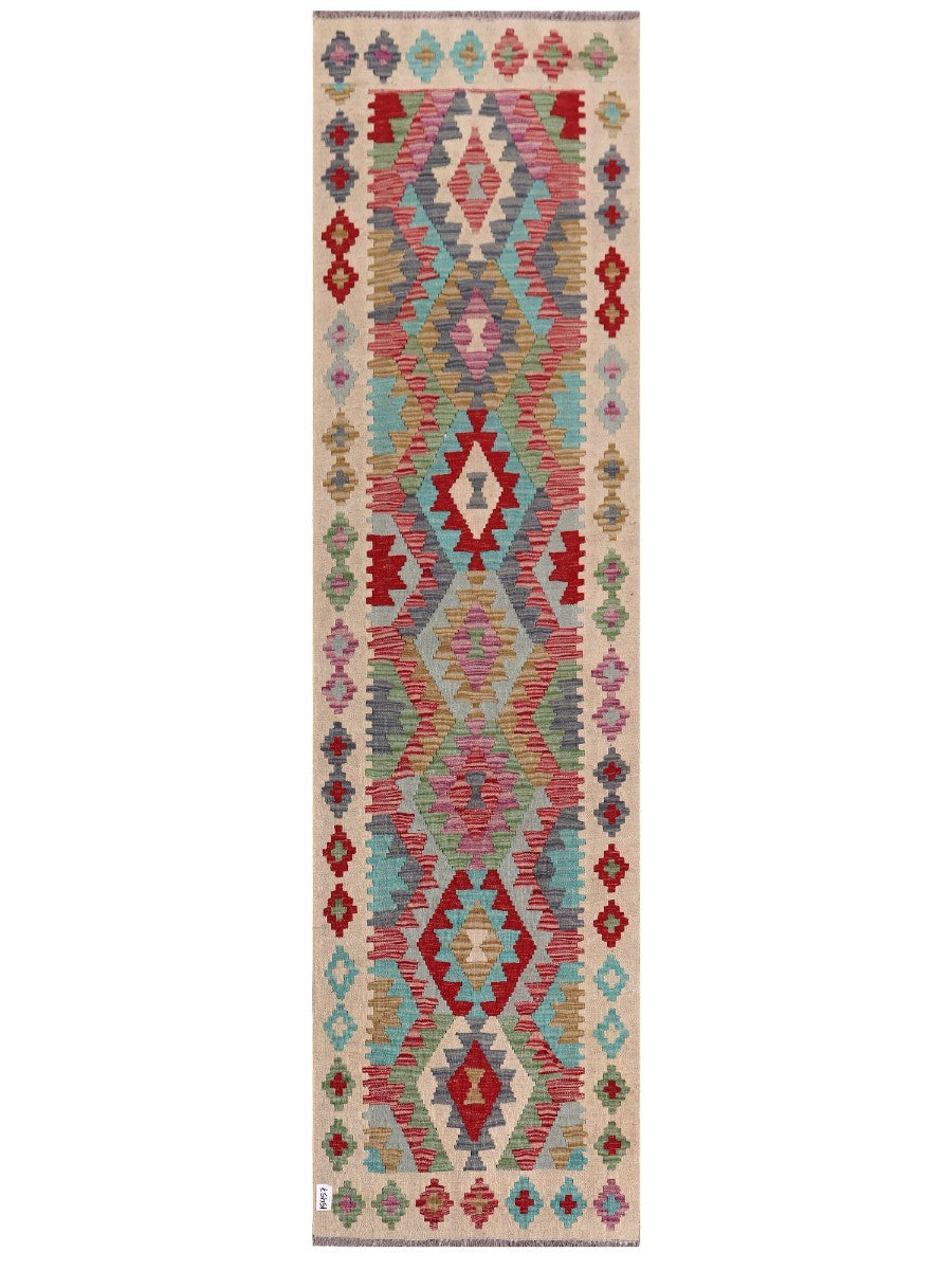 Maimana Kilim Runner - 289 x 78 cm