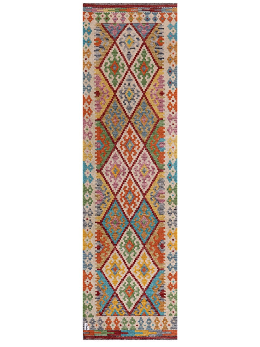 Maimana Kilim Runner - 304 x 87 cm