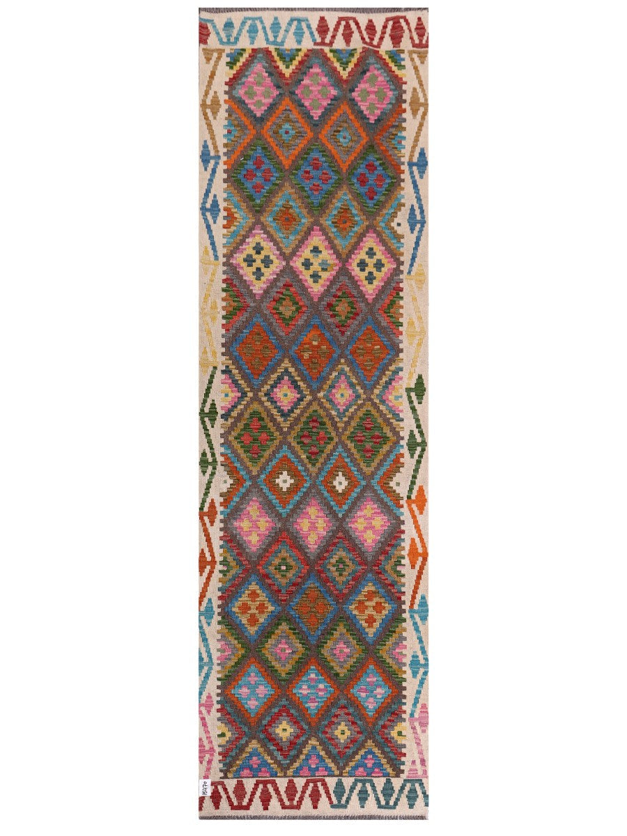 Maimana Kilim Runner - 298 x 86 cm