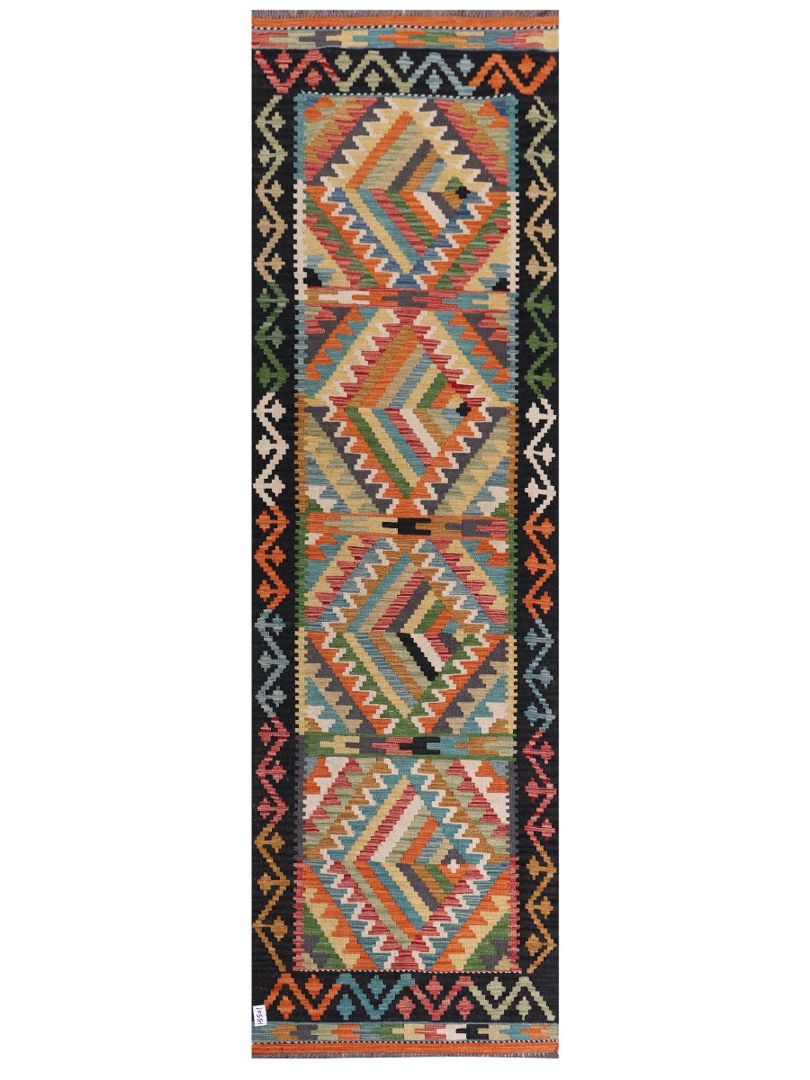 Maimana Kilim Runner - 312 x 93 cm