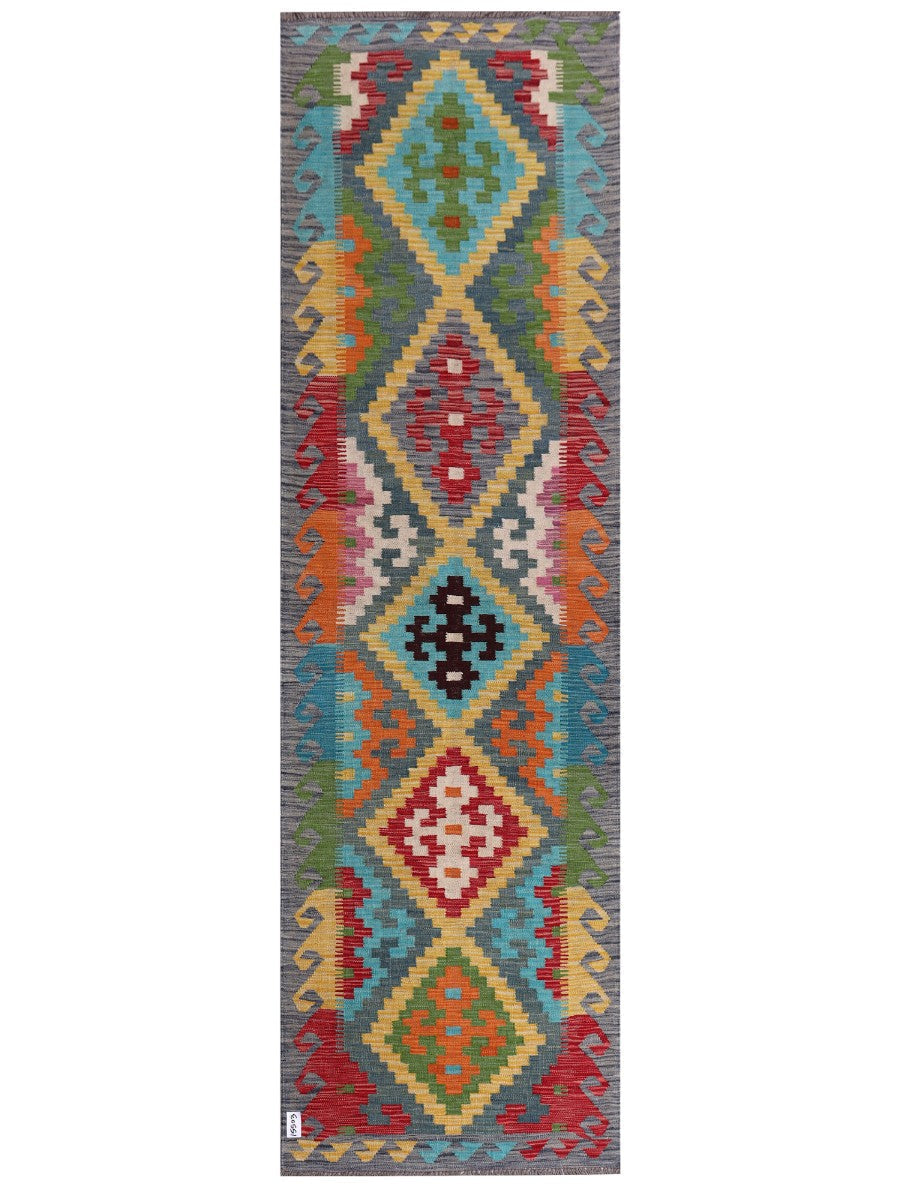 Maimana Kilim Runner - 293 x 87 cm