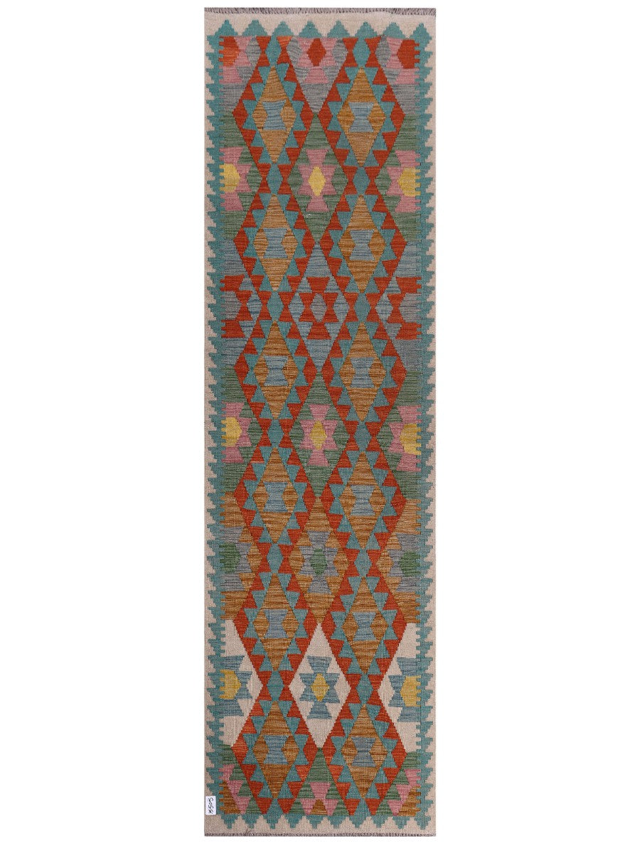 Maimana Kilim Runner - 288 x 82 cm