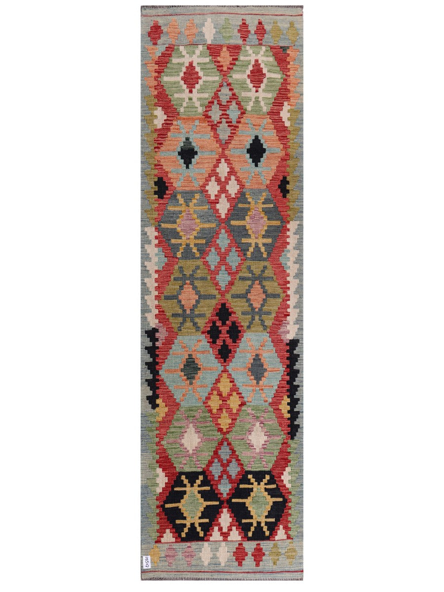 Maimana Kilim Runner - 291 x 84 cm