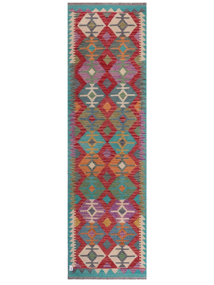 Maimana Kilim Runner - 297 x 86 cm