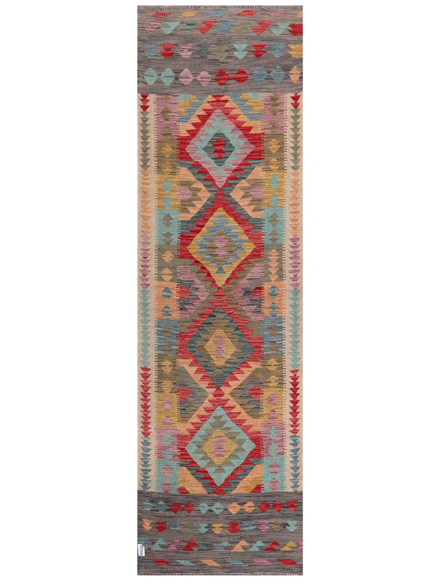 Maimana Kilim Runner - 308 x 91 cm