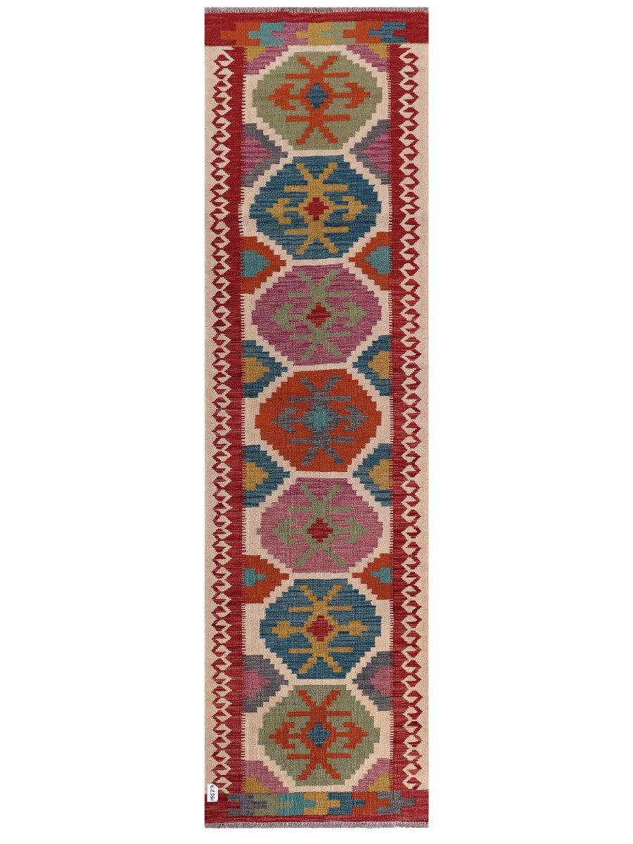 Maimana Kilim Runner - 288 x 80 cm