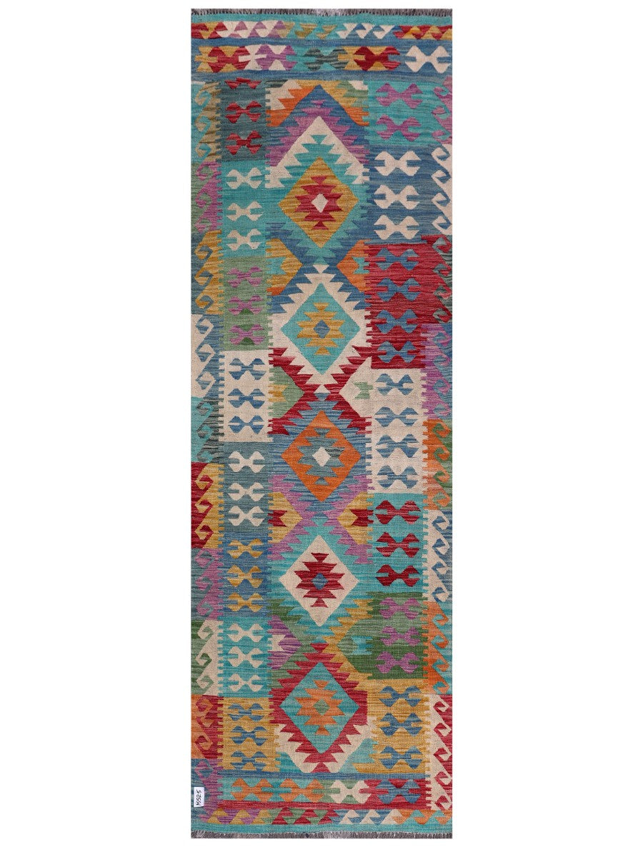 Maimana Kilim Runner - 287 x 95 cm