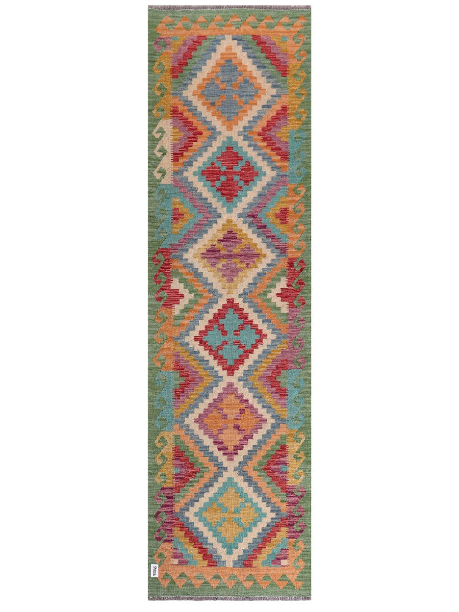 Maimana Kilim Runner - 301 x 84 cm