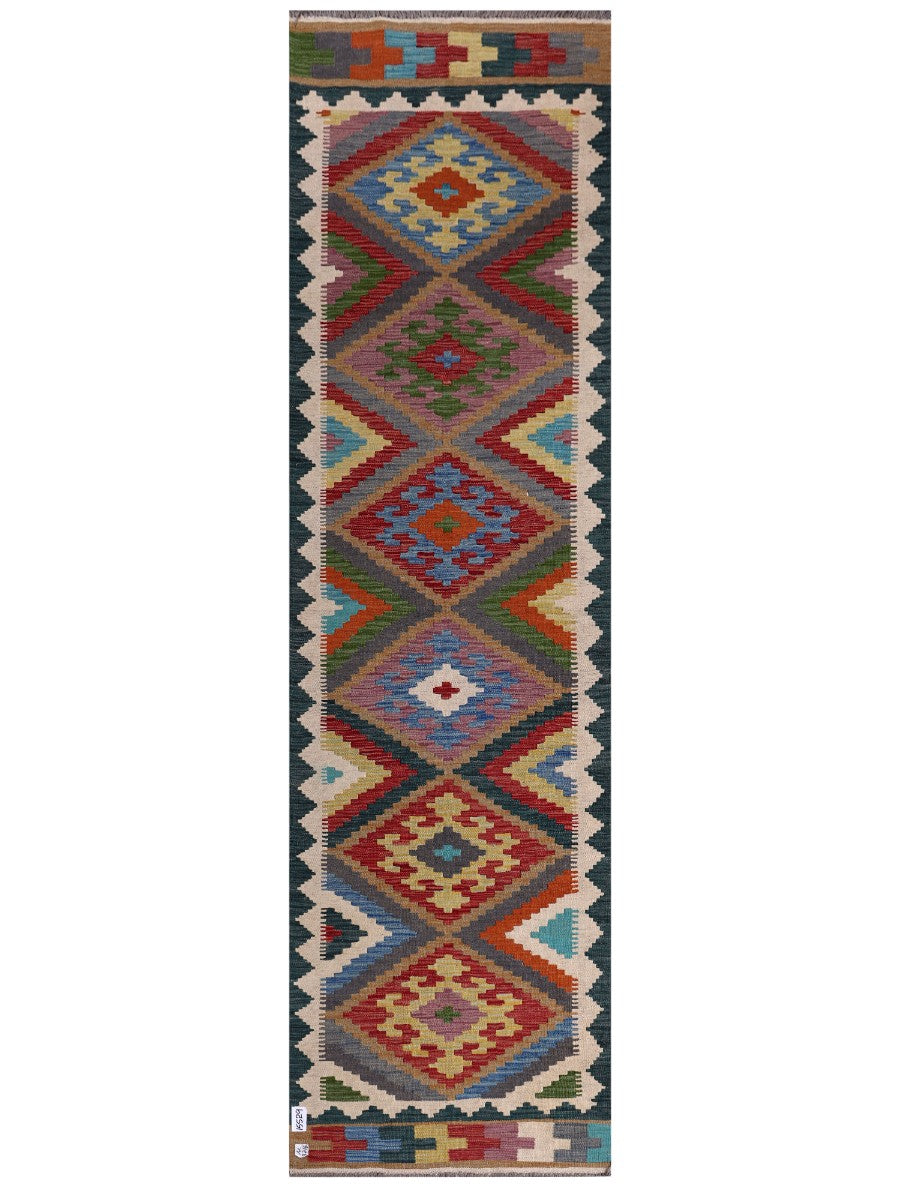 Maimana Kilim Runner - 292 x 82 cm