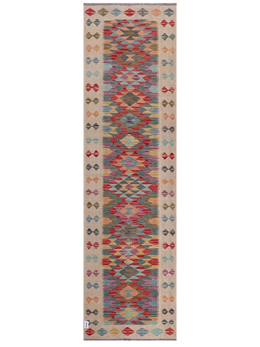 Maimana Kilim Runner - 302 x 85 cm