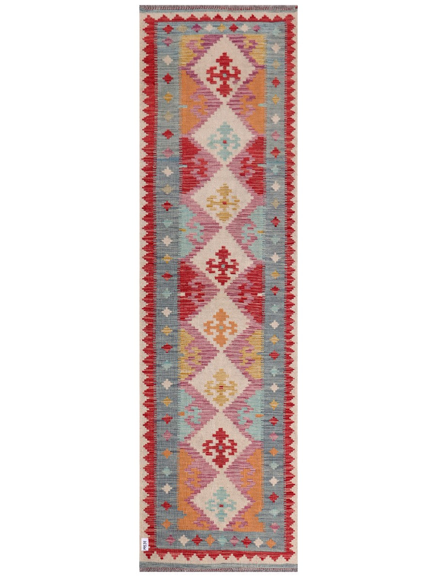 Maimana Kilim Runner - 299 x 85 cm