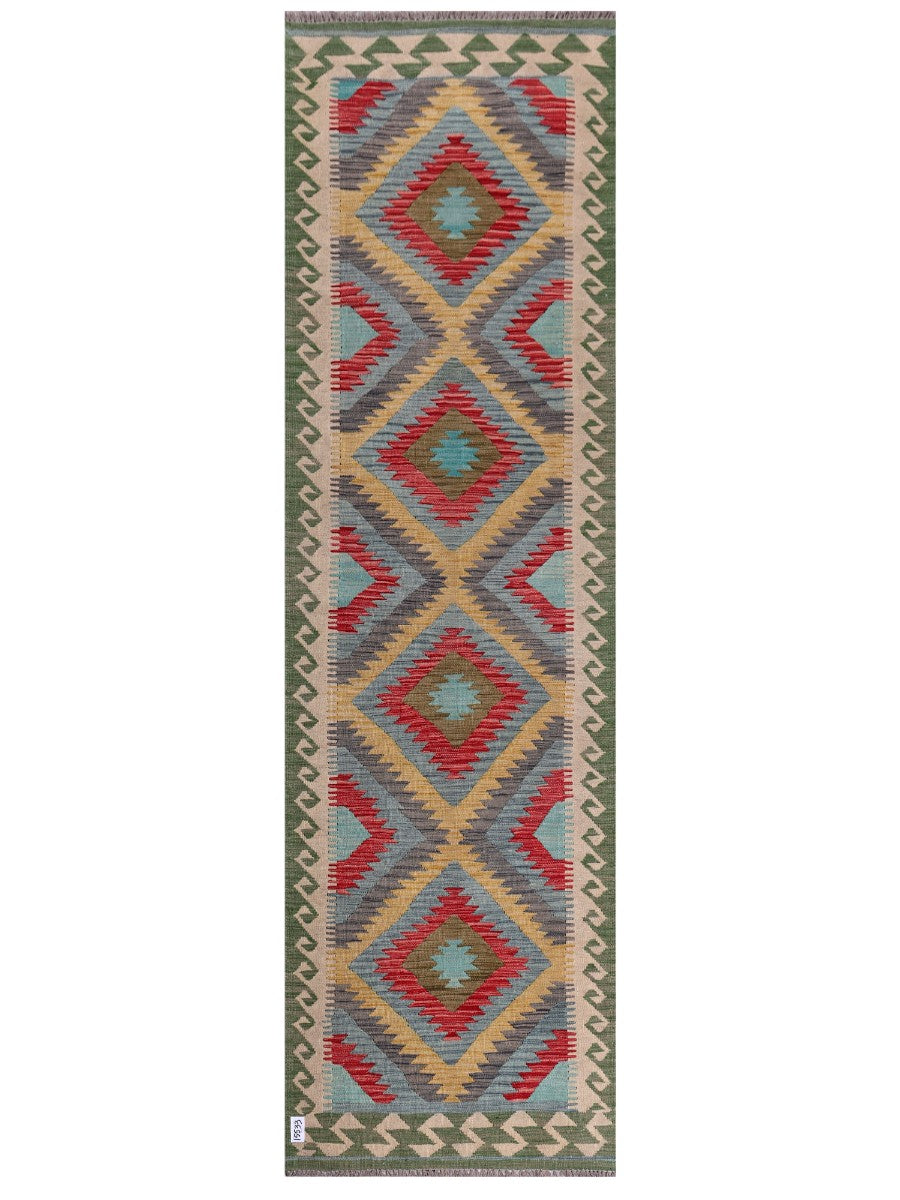 Maimana Kilim Runner - 294 x 85 cm