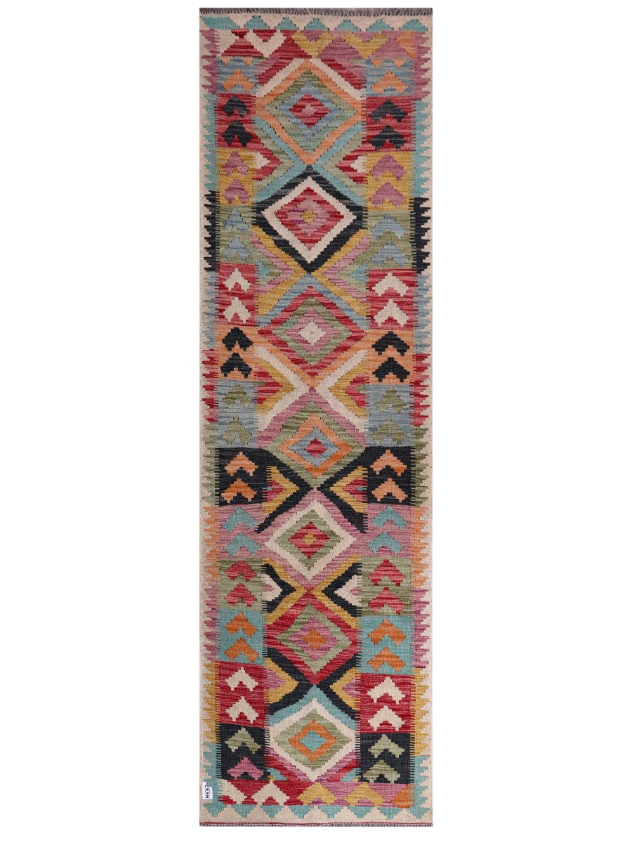 Maimana Kilim Runner - 289 x 84 cm