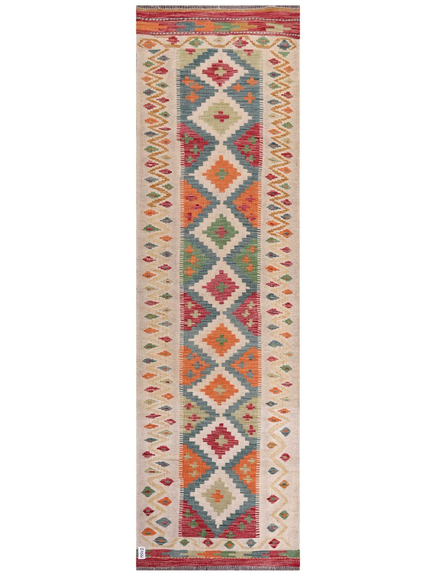 Maimana Kilim Runner - 294 x 87 cm