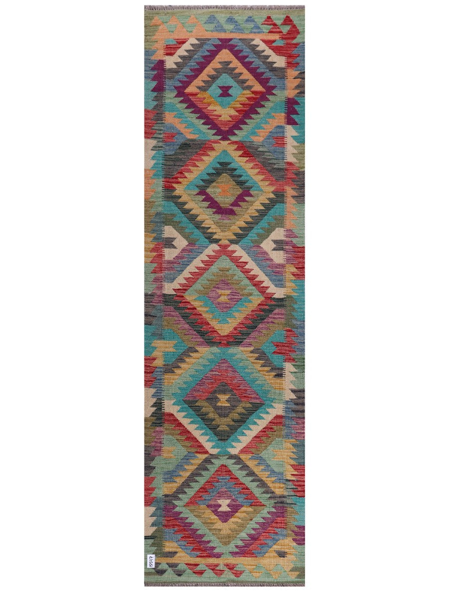 Maimana Kilim Runner - 298 x 81 cm