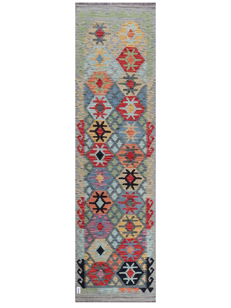 Maimana Kilim Runner - 296 x 81 cm