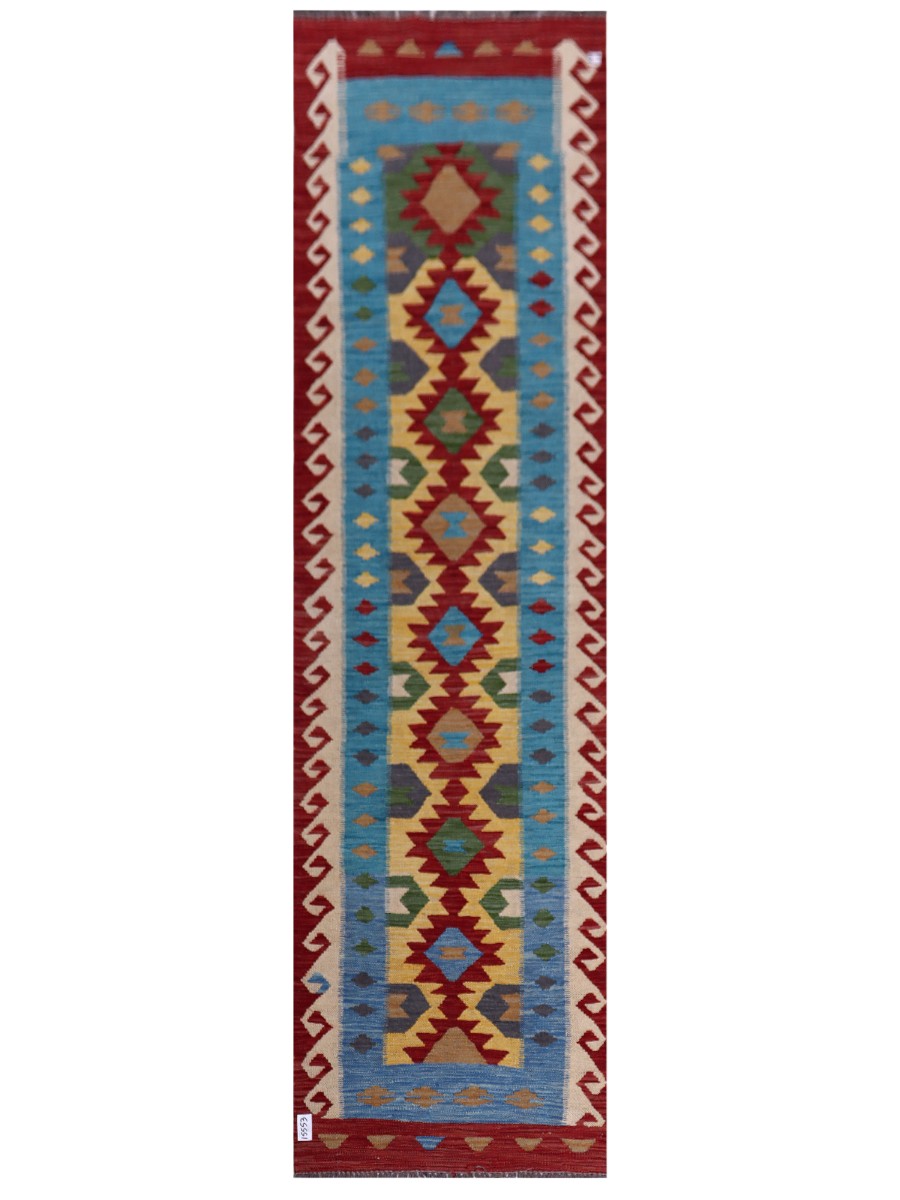 Maimana Kilim Runner - 289 x 79 cm