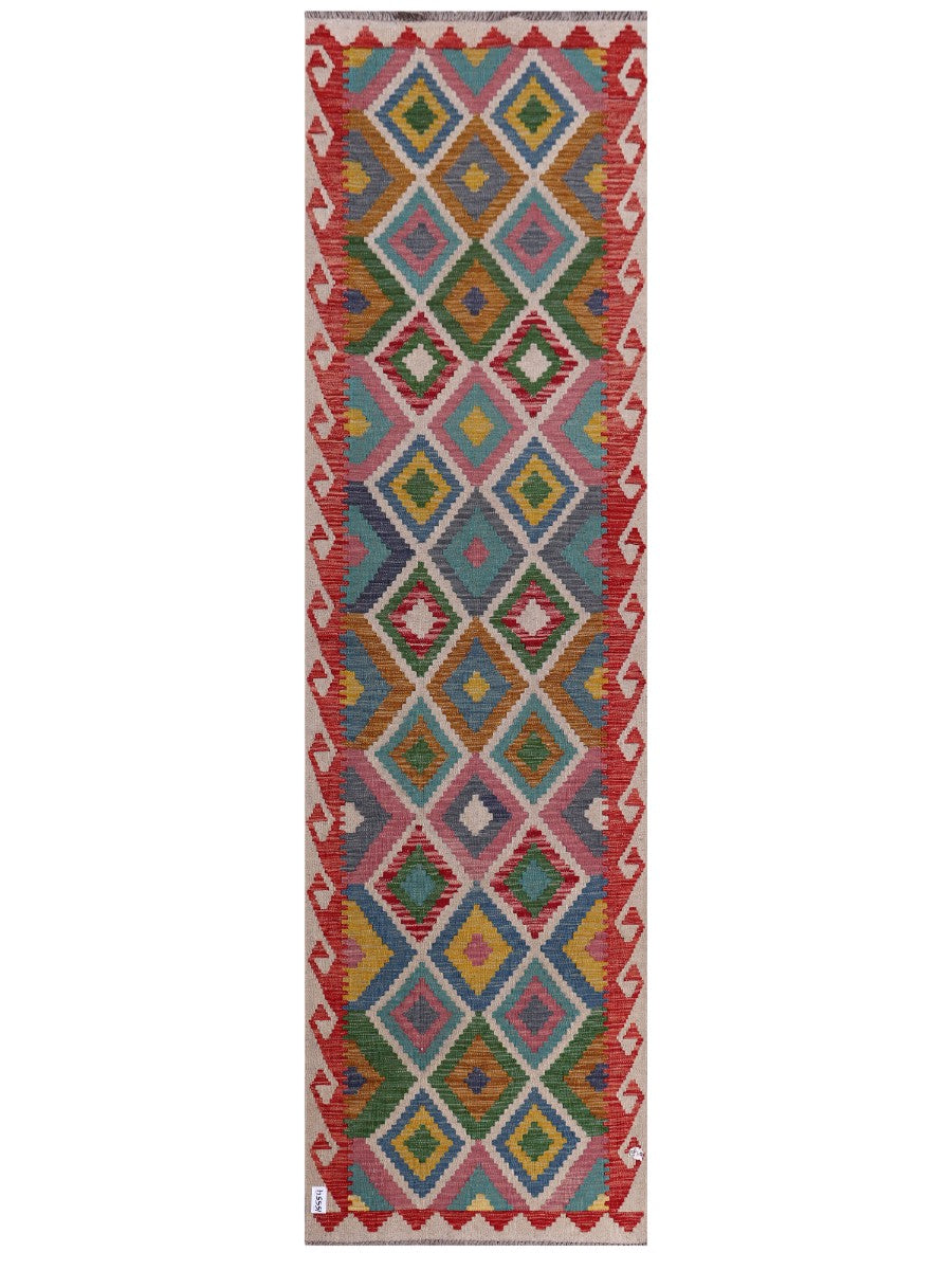 Maimana Kilim Runner - 290 x 82 cm
