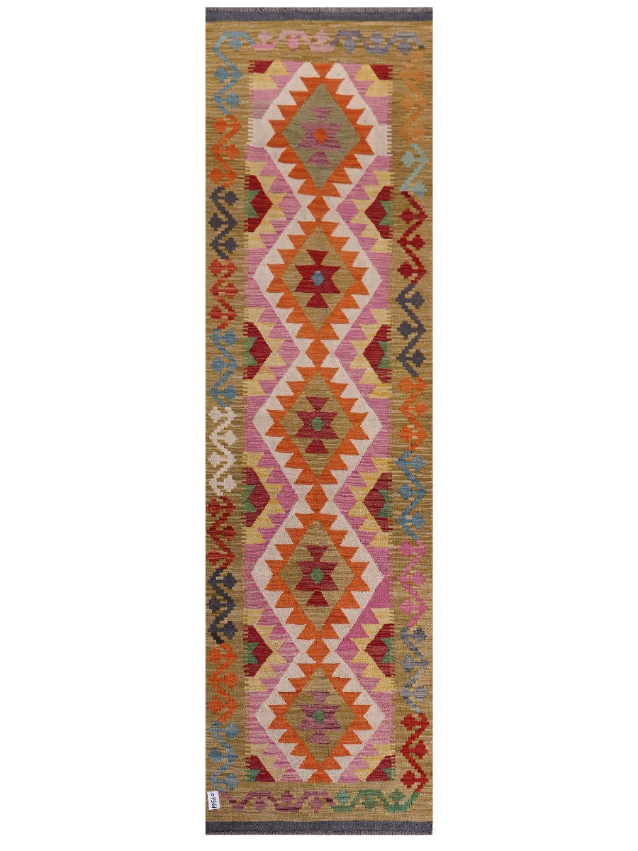 Maimana Kilim Runner - 298 x 84 cm