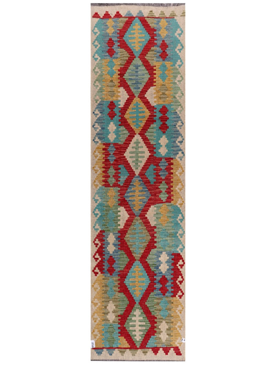 Maimana Kilim Runner - 297 x 80 cm