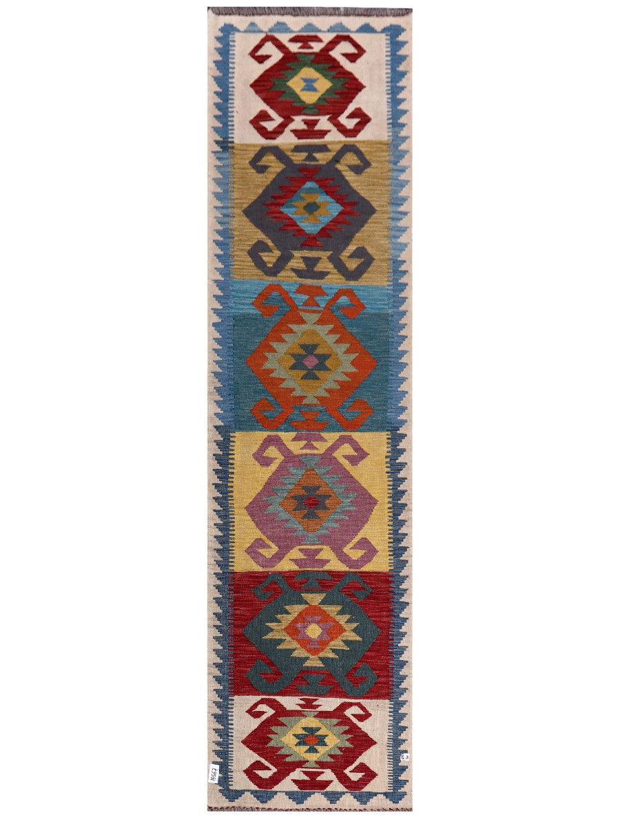 Maimana Kilim Runner - 308 x 80 cm