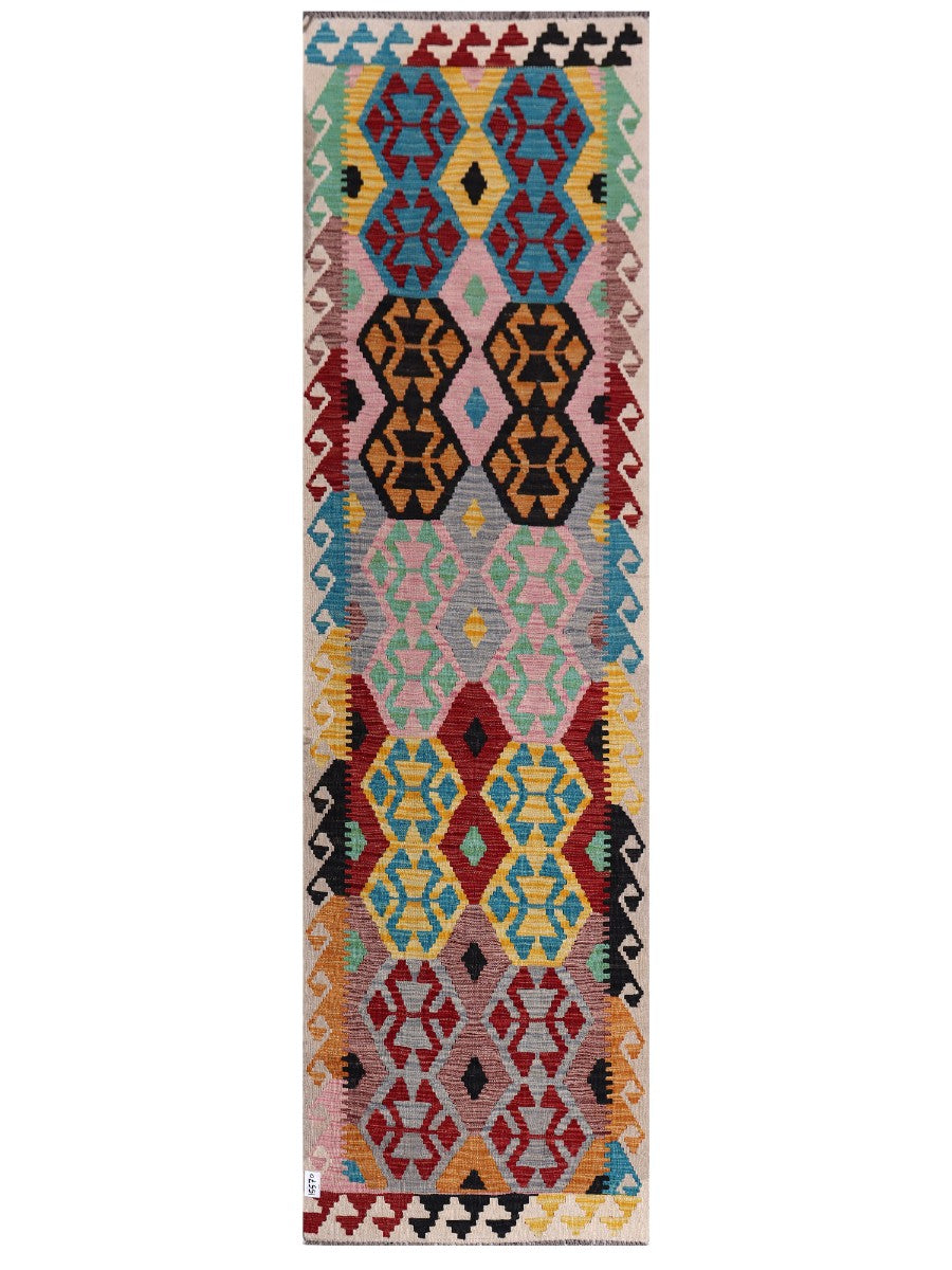Maimana Kilim Runner - 294 x 84 cm
