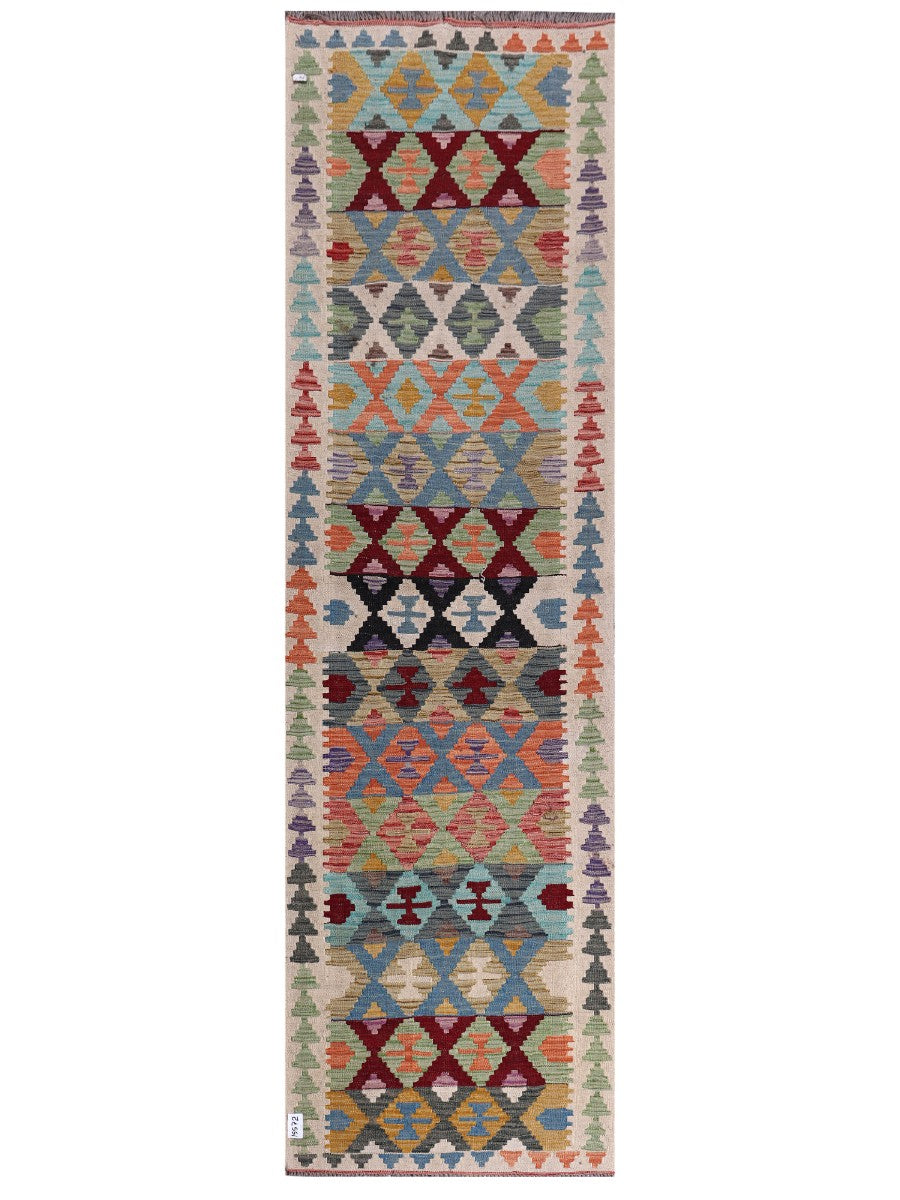 Maimana Kilim - 291 x 84 cm