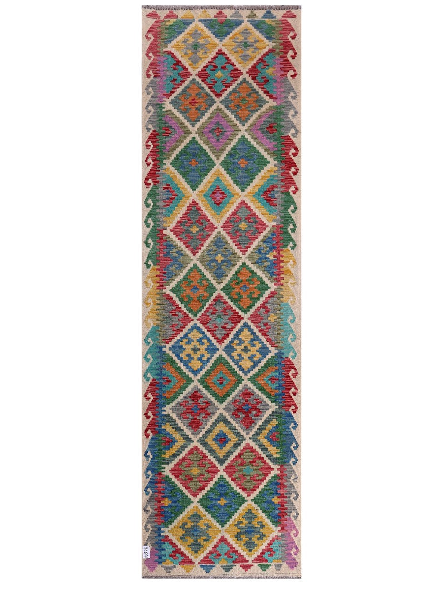 Maimana Kilim Runner - 293 x 83 cm