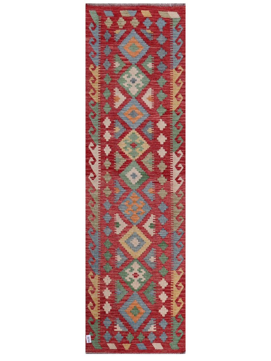 Maimana Kilim Runner - 289 x 84 cm