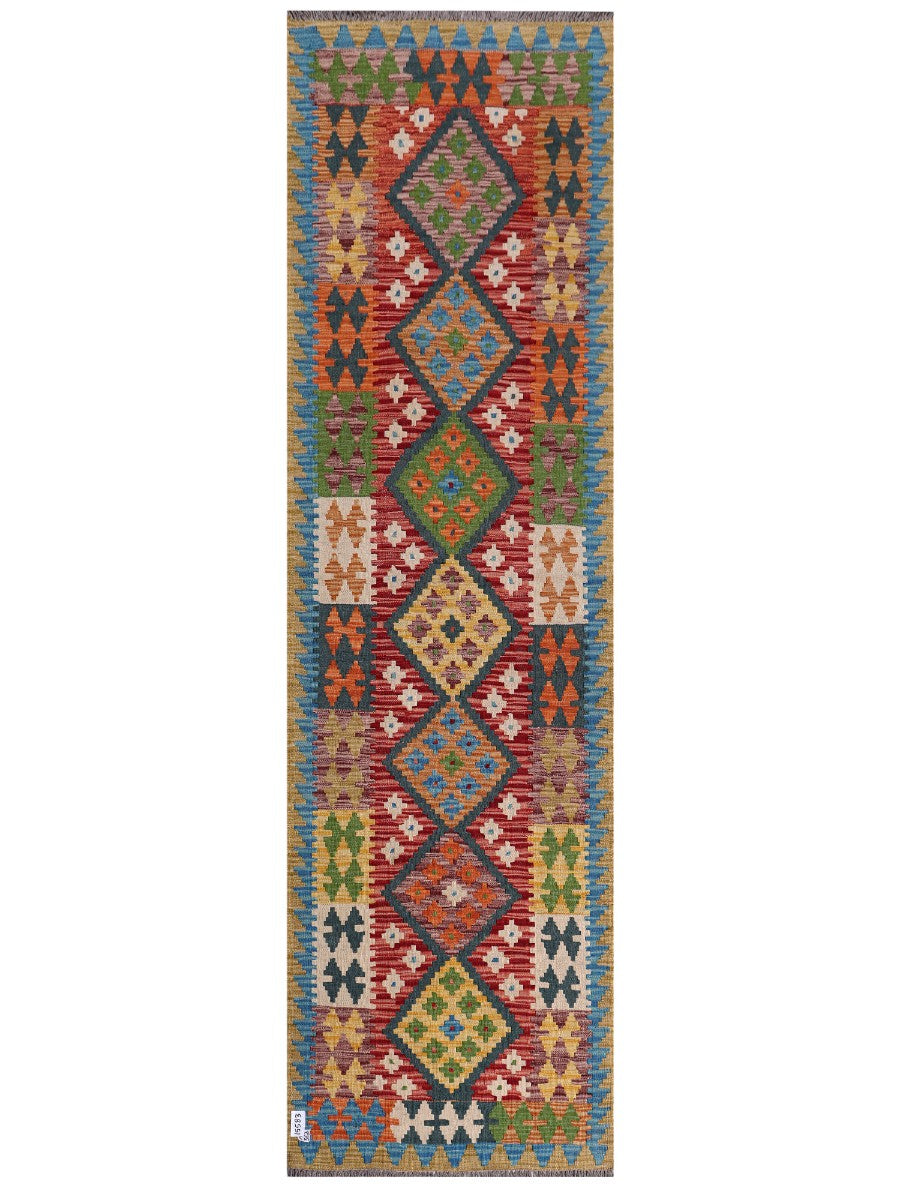 Maimana Kilim Runner - 291 x 83 cm