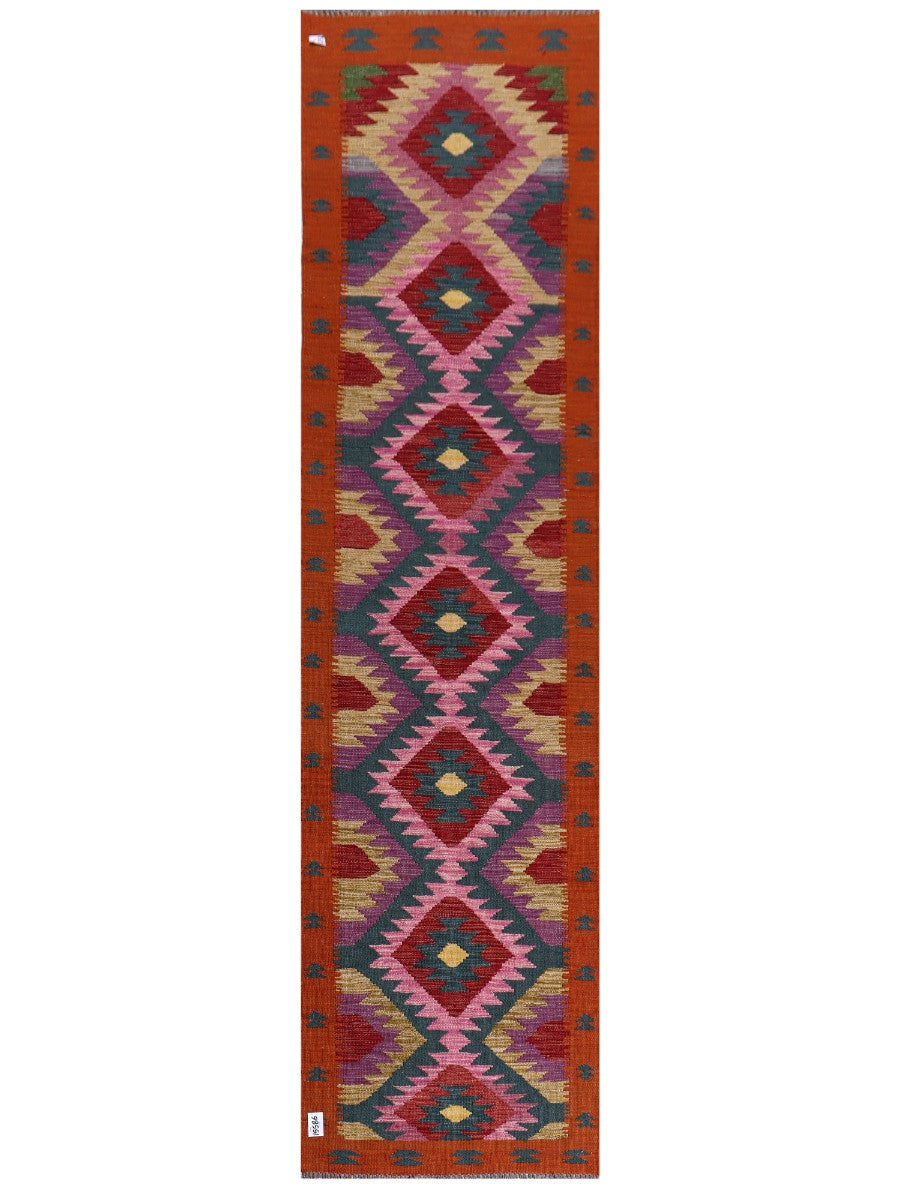 Maimana Kilim Runner - 296 x 77 cm