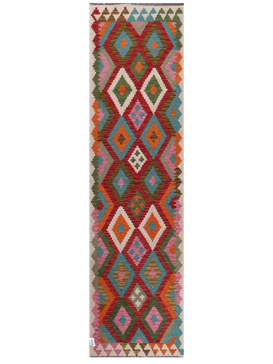 Maimana Kilim Runner - 299 x 81 cm