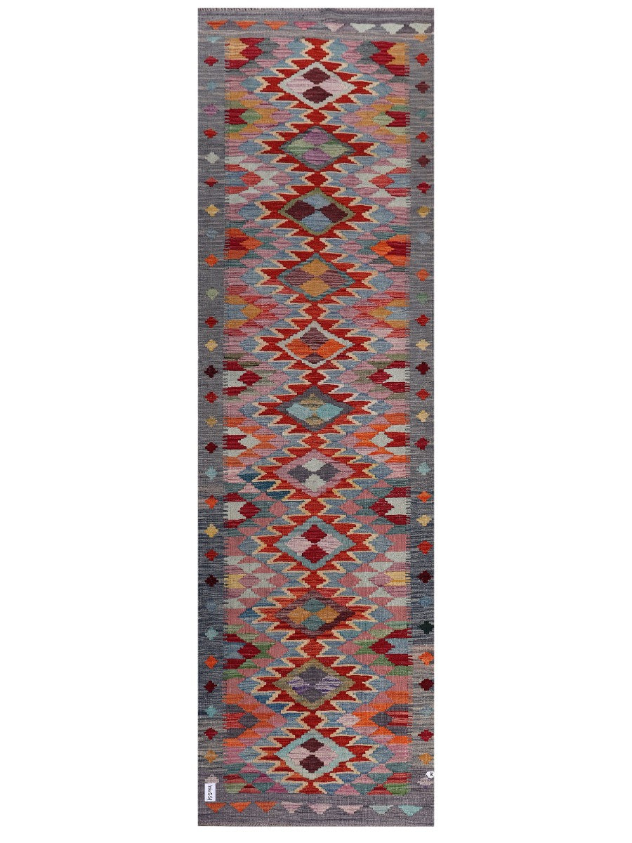 Maimana Kilim Runner - 296 x 87 cm