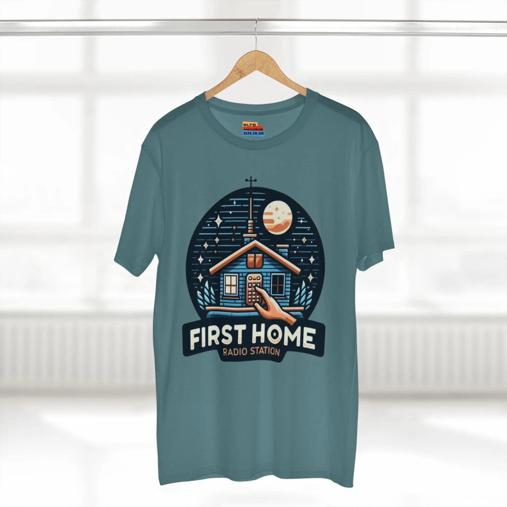 First Home Radio Station Graphic Tee - Celebrate Unity and Nostalgia