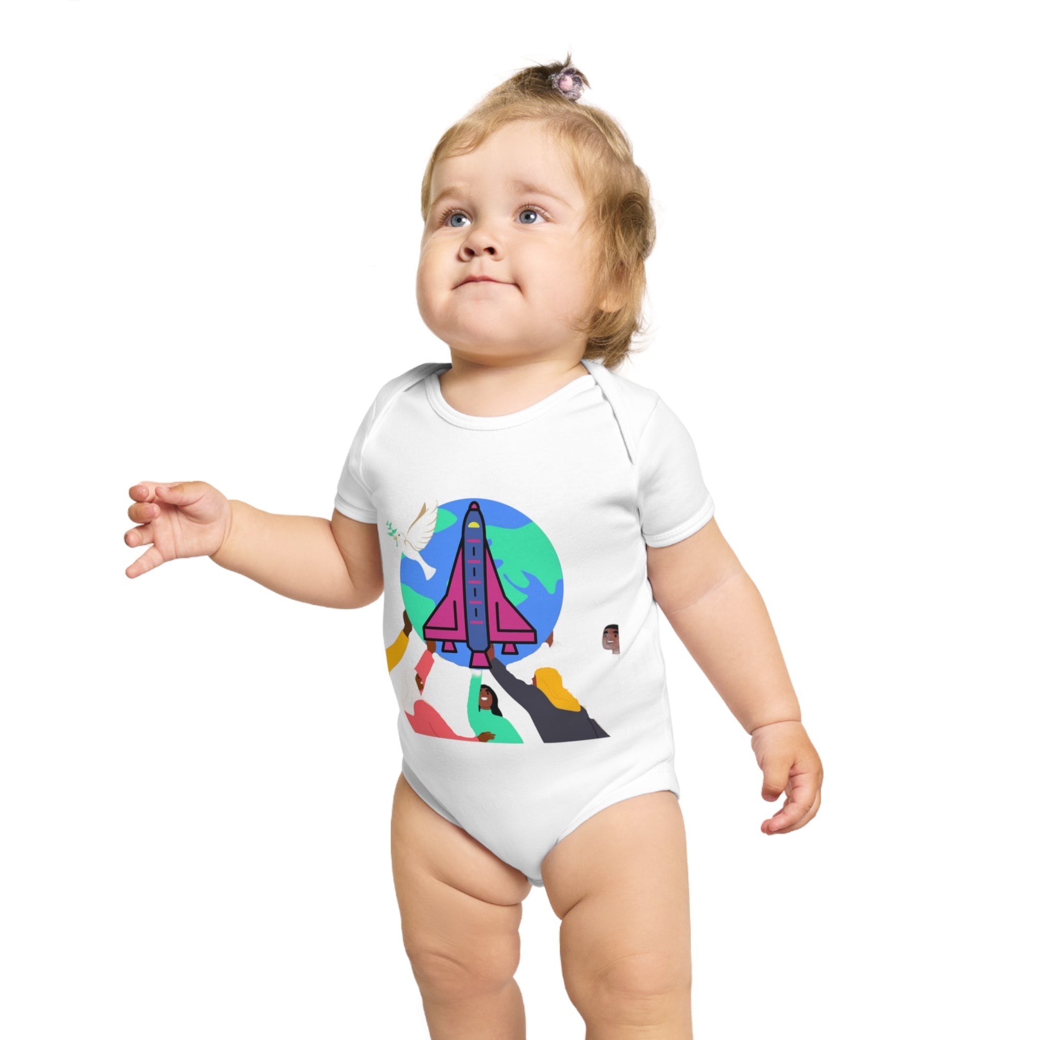 Space Adventure Baby Bodysuit, Perfect Gift for New Parents, Baby Shower, Cosmic Baby Clothes, Playful Infant Onesie