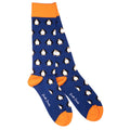 Bamboo Socks – Swole Panda Navy Blue Penguin Print Men's Socks