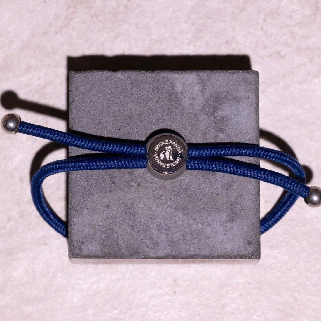 Swole Panda Dark Blue Recycled Rope Bracelet – Sustainable Unisex