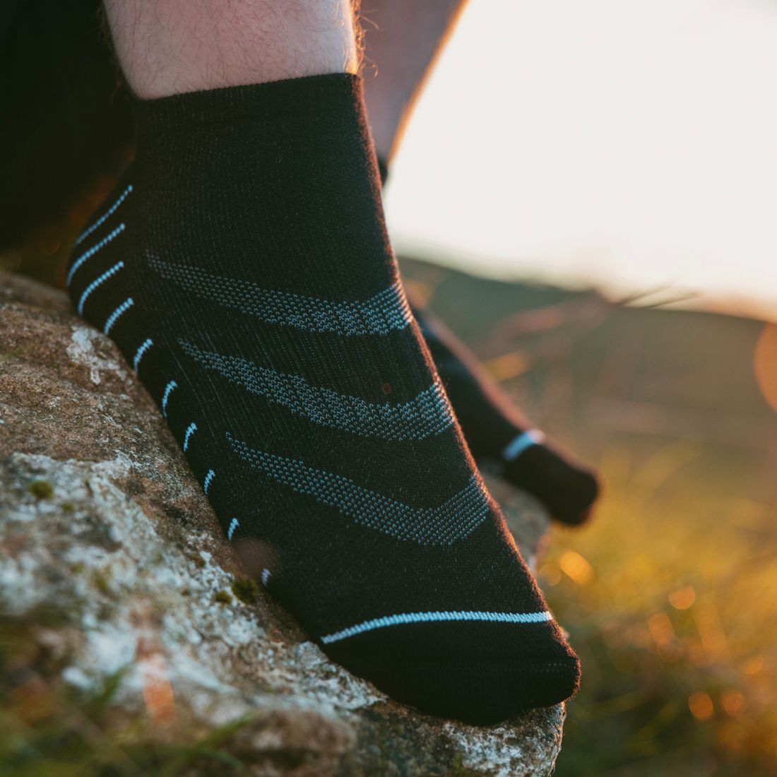Swole Panda Black Performance Trainer Socks – Breathable Bamboo Athletic