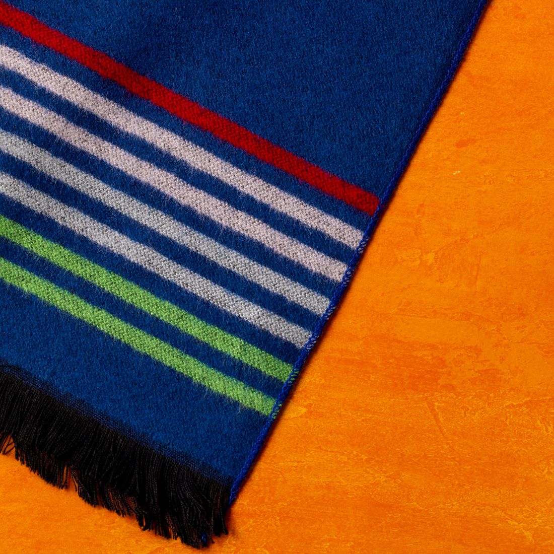 Swole Panda Navy Fine Stripe Bamboo Scarf – Sustainable & Breathable