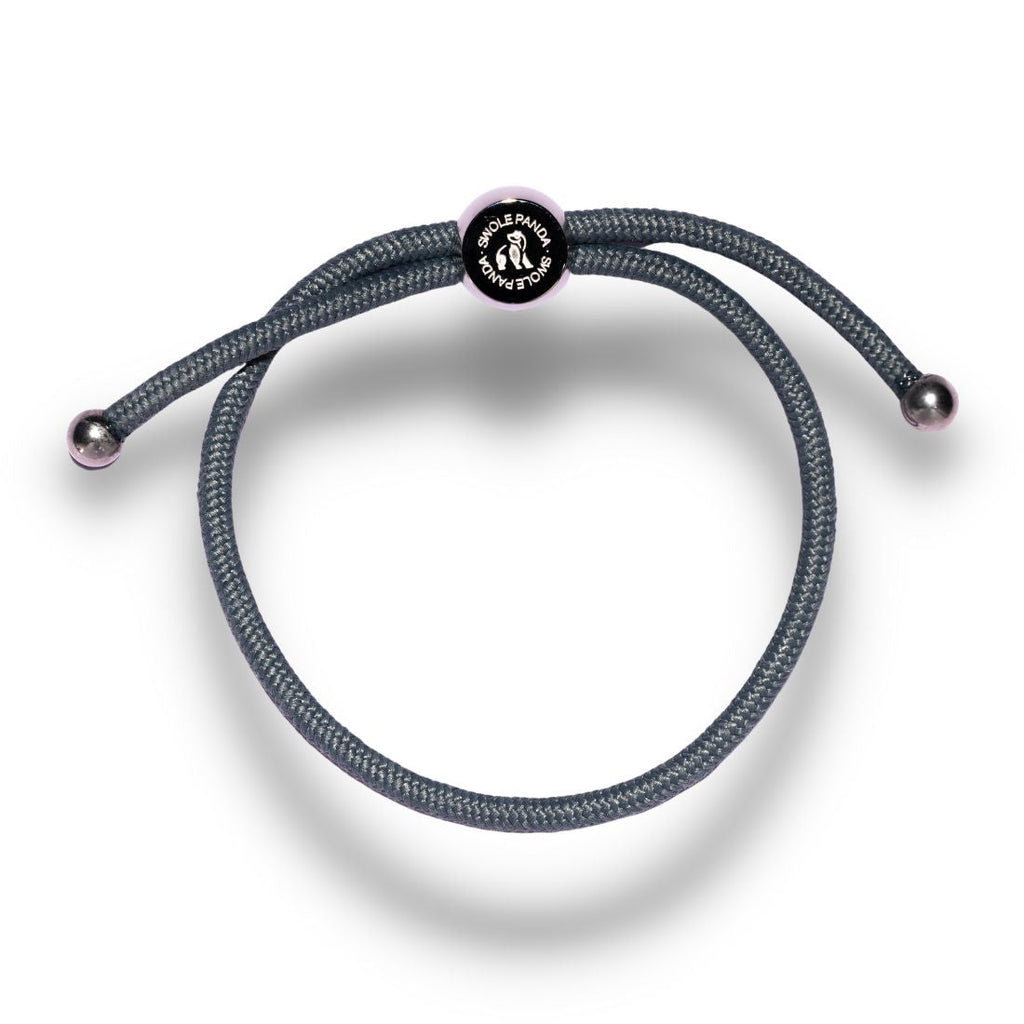 Swole Panda Grey Rope Bracelet – Recycled Ocean Plastic Unisex Jewelry