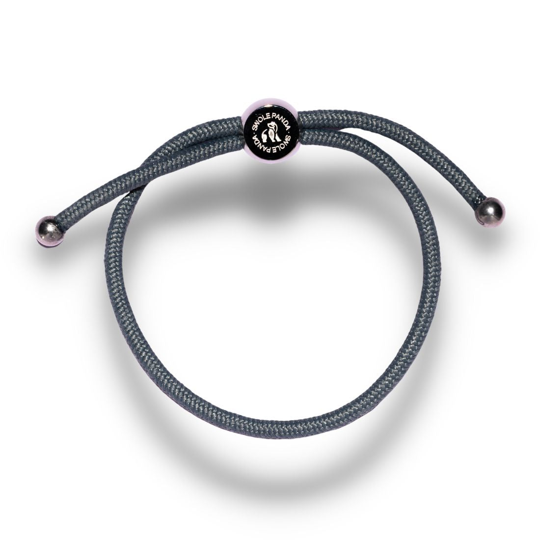 Swole Panda Grey Rope Bracelet – Recycled Ocean Plastic Unisex Jewelry