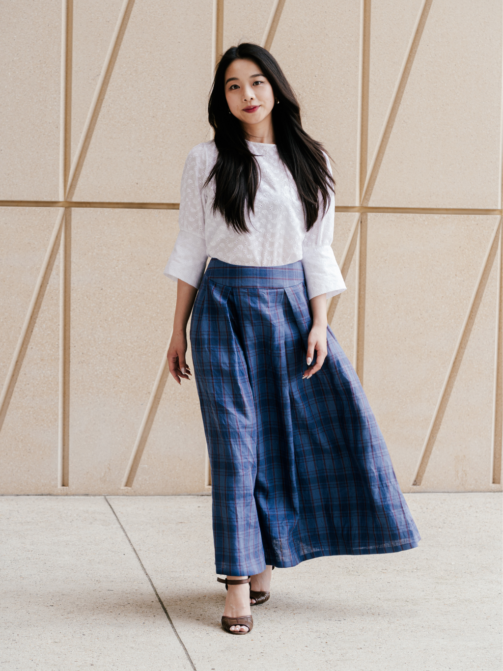 No More Nobody Valery High-Waisted Organic Irish Linen Maxi Skirt