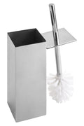 Orsina Indy Square Toilet Brush – Stainless Steel Modern Bathroom Set